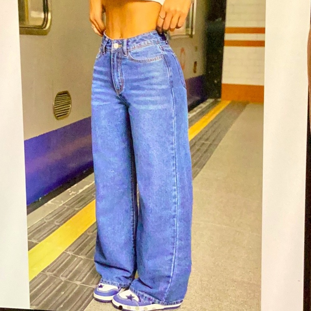 Oversized Blue Jeans from Urban Planet store